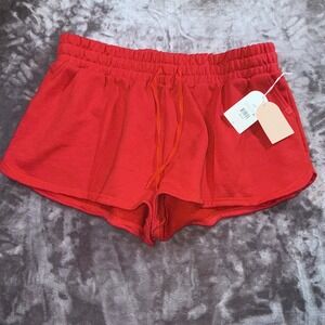 Blogilates Marshmallow Dolphin Shorts Women 2X Red NEW Athletic Loungewear